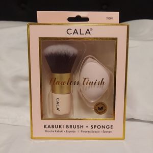 NWT Kabuki Brush and Sponge